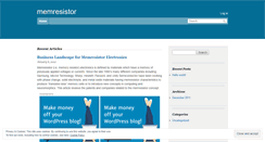 Desktop Screenshot of memresistor.wordpress.com