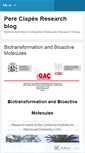 Mobile Screenshot of pereclapes.wordpress.com