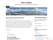 Tablet Screenshot of bensnotes.wordpress.com