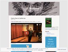 Tablet Screenshot of hunckepoem.wordpress.com