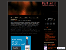 Tablet Screenshot of deadartistblog.wordpress.com