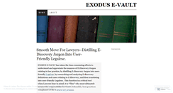 Desktop Screenshot of exodusevault.wordpress.com