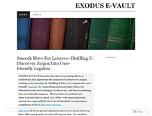 Tablet Screenshot of exodusevault.wordpress.com