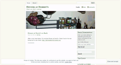 Desktop Screenshot of dinneratdorrits.wordpress.com