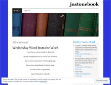 Tablet Screenshot of justonebook.wordpress.com