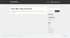 Desktop Screenshot of lawnicki.wordpress.com