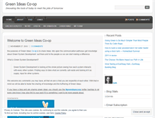Tablet Screenshot of greenideascoop.wordpress.com