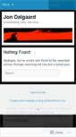 Mobile Screenshot of jondalgaard.wordpress.com