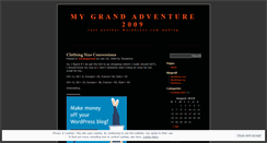 Desktop Screenshot of mygrandadventure2009.wordpress.com