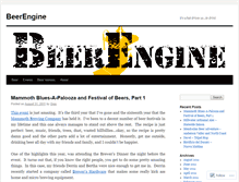 Tablet Screenshot of beerengine.wordpress.com