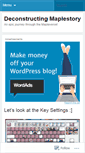 Mobile Screenshot of deconstructingmaple.wordpress.com