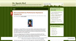 Desktop Screenshot of drsportsmedicine.wordpress.com