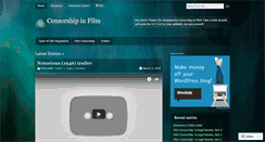 Desktop Screenshot of censorshipinfilm.wordpress.com