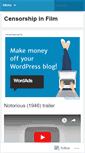 Mobile Screenshot of censorshipinfilm.wordpress.com