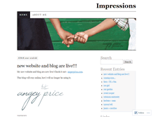 Tablet Screenshot of angeyprice.wordpress.com