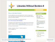 Tablet Screenshot of librarieswithoutborders.wordpress.com