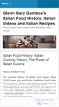 Mobile Screenshot of italianfoodhistory.wordpress.com