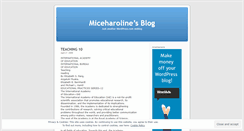 Desktop Screenshot of miceharoline.wordpress.com