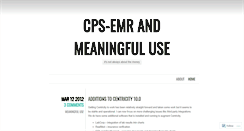 Desktop Screenshot of cpsemr.wordpress.com