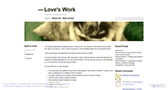 Desktop Screenshot of loveswork.wordpress.com