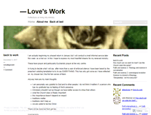 Tablet Screenshot of loveswork.wordpress.com