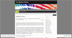 Desktop Screenshot of mysterybruise.wordpress.com