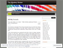Tablet Screenshot of mysterybruise.wordpress.com