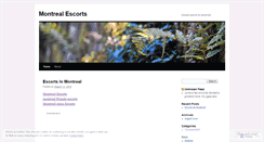 Desktop Screenshot of mtlescorts.wordpress.com