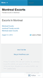 Mobile Screenshot of mtlescorts.wordpress.com