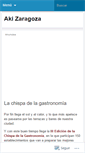 Mobile Screenshot of akizaragoza.wordpress.com