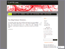 Tablet Screenshot of capslove.wordpress.com