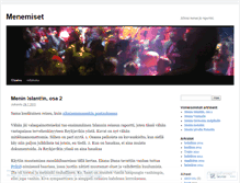 Tablet Screenshot of menemiset.wordpress.com