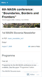 Mobile Screenshot of masnslovenia.wordpress.com