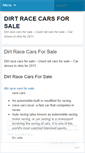 Mobile Screenshot of dirtracecarsforsalewrrj.wordpress.com