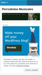 Mobile Screenshot of perrodistasmusicales.wordpress.com
