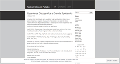 Desktop Screenshot of festivalcittadelpalladio.wordpress.com
