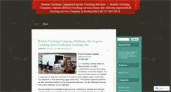 Desktop Screenshot of bostontruckingcompany.wordpress.com