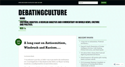 Desktop Screenshot of debatingculture.wordpress.com