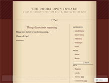 Tablet Screenshot of openinward.wordpress.com