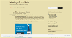 Desktop Screenshot of kljewelrydesign.wordpress.com