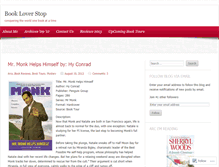 Tablet Screenshot of bookloverstop.wordpress.com