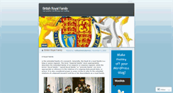 Desktop Screenshot of britishroyalfamily.wordpress.com