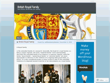 Tablet Screenshot of britishroyalfamily.wordpress.com
