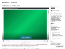 Tablet Screenshot of palestrascatolicas.wordpress.com