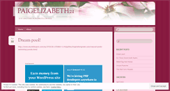Desktop Screenshot of paigelizabeth21.wordpress.com