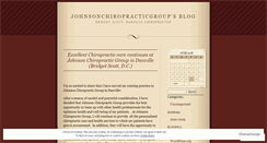Desktop Screenshot of johnsonchiropracticgroup.wordpress.com