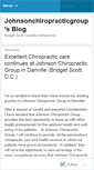 Mobile Screenshot of johnsonchiropracticgroup.wordpress.com
