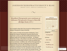 Tablet Screenshot of johnsonchiropracticgroup.wordpress.com
