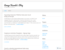 Tablet Screenshot of ameyakawale.wordpress.com