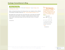 Tablet Screenshot of ecologyconsultancy.wordpress.com